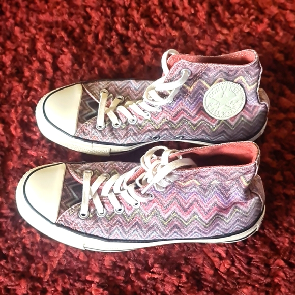 NWOT Ladies Converse x Missoni -All star Chuck Taylor US 8.5. - Picture 2 of 9